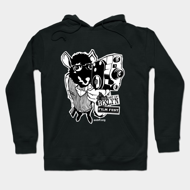 Retro Art of Brooklyn Film Festival Mascot Hoodie by Pop Fan Shop